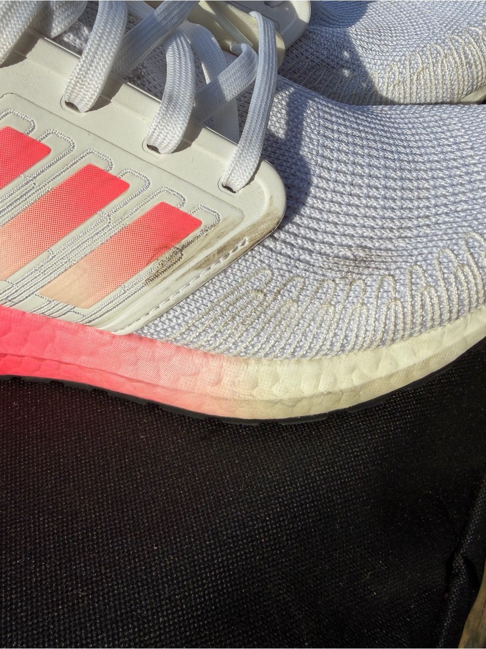 Women’s ADIDAS Ultraboost White and Pink - Picture 4 of 5